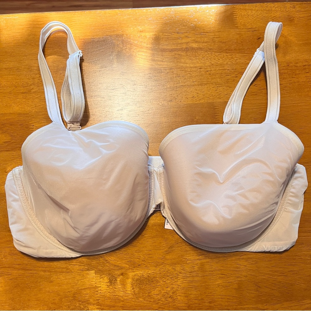 Victoria's Secret Lined Perfect Coverage Adjustable Nude Bra 38DD